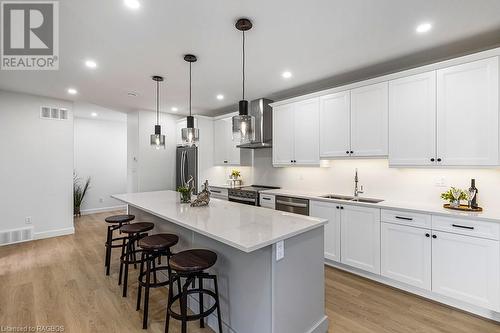 535 Isaac Street Unit# 103, South Bruce Peninsula, ON - Indoor Photo Showing Kitchen With Double Sink With Upgraded Kitchen