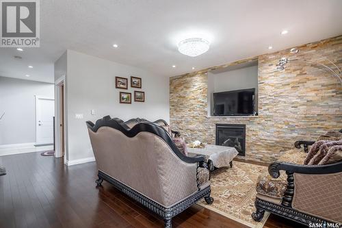 5330 Mckenna Crescent, Regina, SK - Indoor With Fireplace