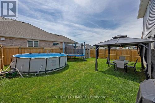 13 White Tail Path, St. Thomas, ON - Outdoor With Above Ground Pool With Backyard With Exterior