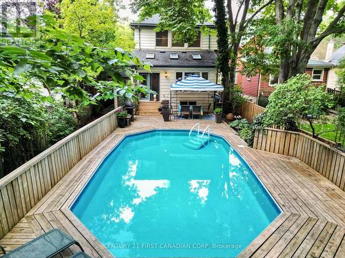 559 St James Street, London, ON - Outdoor With In Ground Pool With Deck Patio Veranda With Backyard With Exterior