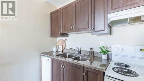 100 Roger Guindon Avenue Unit#404, Ottawa, ON - Indoor Photo Showing Kitchen With Double Sink