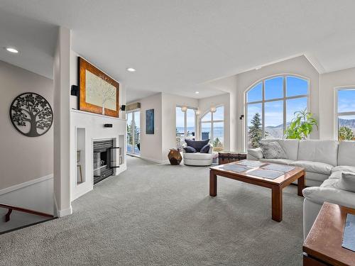 2015 High Country Blvd, Kamloops, BC - Indoor Photo Showing Living Room With Fireplace