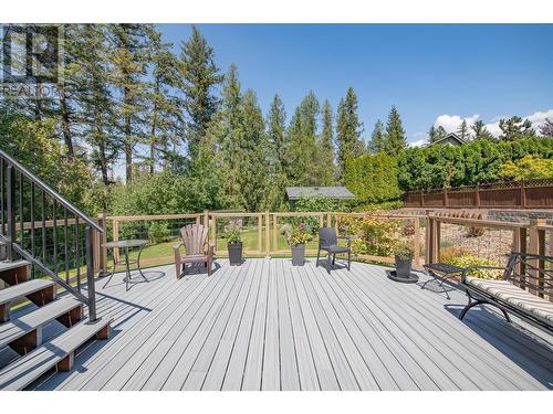 605 Larkspur, Vernon, BC - Outdoor With Deck Patio Veranda