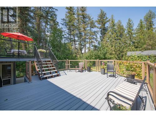 605 Larkspur, Vernon, BC - Outdoor With Deck Patio Veranda