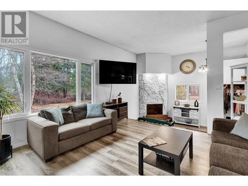 1380 Orion Road, Prince George, BC - Indoor Photo Showing Living Room With Fireplace