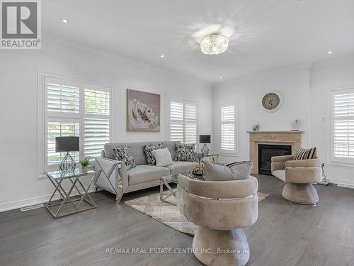 1 Fahey Drive, Brampton (Bram West), ON - Indoor Photo Showing Living Room With Fireplace