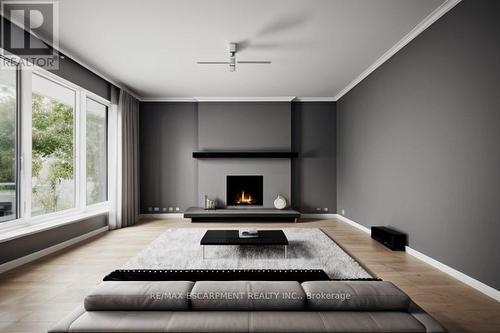 100 Fall Street N, Guelph/Eramosa (Rockwood), ON - Indoor Photo Showing Living Room With Fireplace