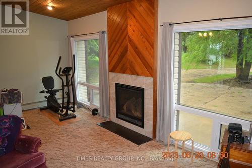 5905 West Boundary Road, Barrhead, AB - Indoor With Fireplace