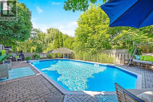 110 Pentland Road, Hamilton (Waterdown), ON - Outdoor With In Ground Pool With Deck Patio Veranda With Backyard