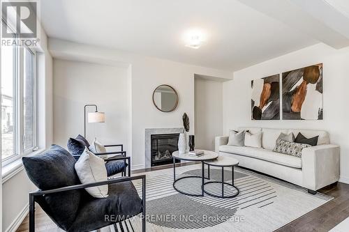 6 Sambro Lane, Whitchurch-Stouffville, ON - Indoor Photo Showing Living Room With Fireplace