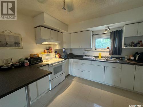 311 7Th Avenue E, Biggar, SK - Indoor Photo Showing Kitchen With Double Sink