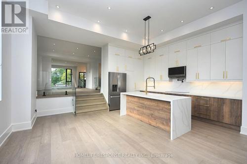 17A Pine Avenue N, Mississauga, ON - Indoor Photo Showing Kitchen With Upgraded Kitchen