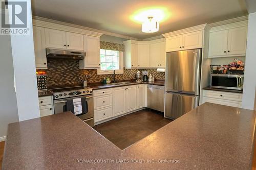 39 Greenwood Crescent, Kawartha Lakes, ON - Indoor Photo Showing Kitchen With Double Sink