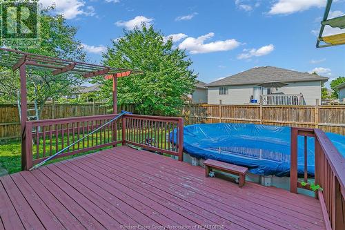 4575 Unicorn Avenue, Windsor, ON - Outdoor With Above Ground Pool With Deck Patio Veranda