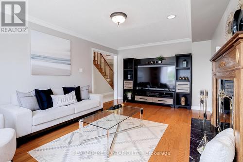 87 Taylorwood Avenue, Caledon (Bolton North), ON - Indoor Photo Showing Living Room With Fireplace