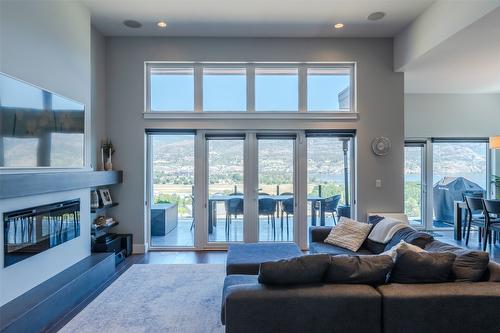 104 View Way, Penticton, BC - Indoor Photo Showing Living Room With Fireplace