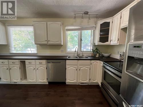 126 Bothwell Crescent, Regina, SK - Indoor Photo Showing Kitchen With Double Sink