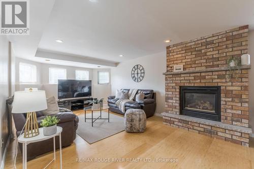 1600 Forster Avenue, Peterborough, ON - Indoor Photo Showing Living Room With Fireplace