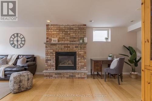 1600 Forster Avenue, Peterborough, ON - Indoor Photo Showing Living Room With Fireplace