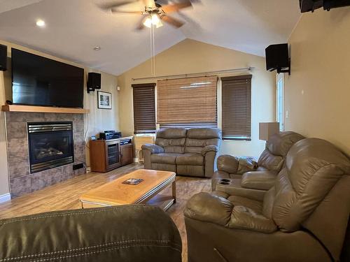 1661 Bann Street, Merritt, BC - Indoor Photo Showing Living Room With Fireplace