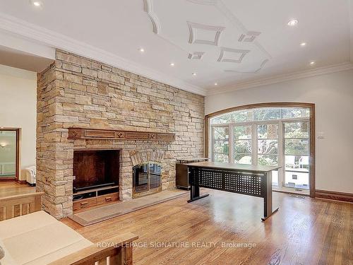 28 Old English Lane, Markham, ON - Indoor Photo Showing Living Room With Fireplace