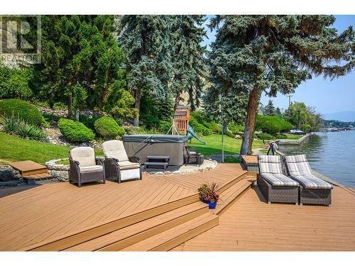 8180 Tronson Road, Vernon, BC - Outdoor With Body Of Water With Deck Patio Veranda