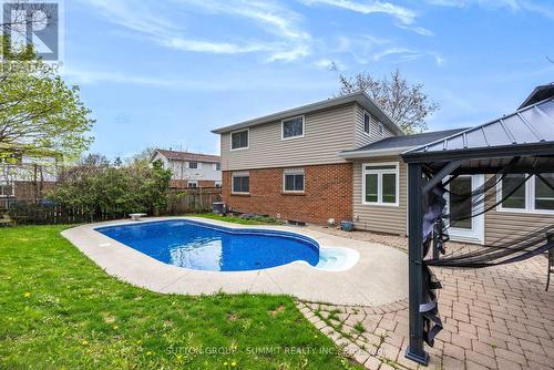 28 Storey Drive, Halton Hills (Acton), ON - Outdoor With In Ground Pool With Backyard