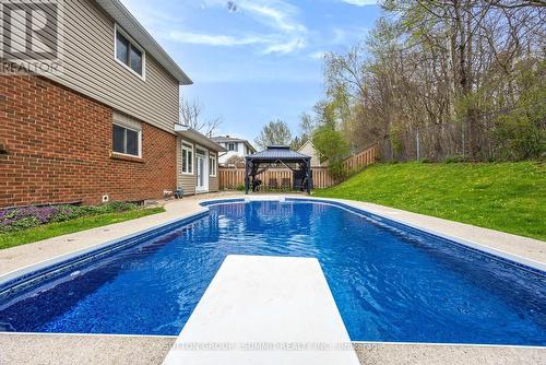 28 Storey Drive, Halton Hills (Acton), ON - Outdoor With In Ground Pool With Backyard