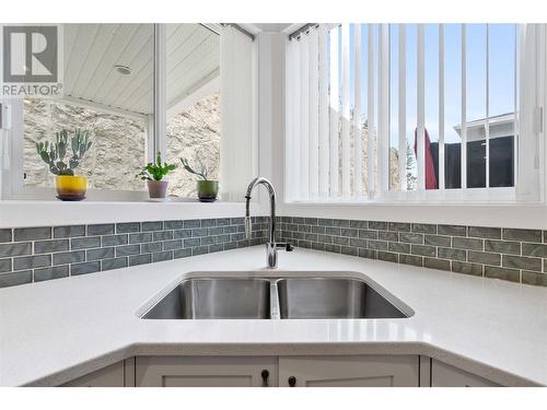 1219 Monte Vista Avenue, Kelowna, BC - Indoor Photo Showing Kitchen With Double Sink