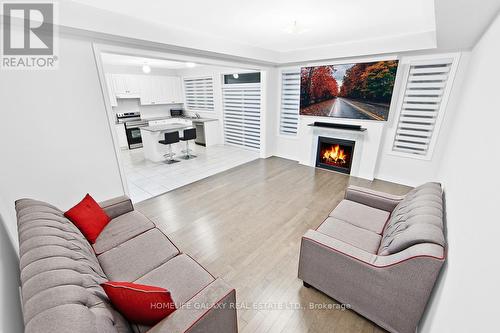 165 Wesmina Avenue, Whitchurch-Stouffville, ON - Indoor Photo Showing Living Room With Fireplace