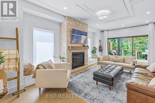 68 49Th Street N, Wasaga Beach, ON - Indoor Photo Showing Living Room With Fireplace