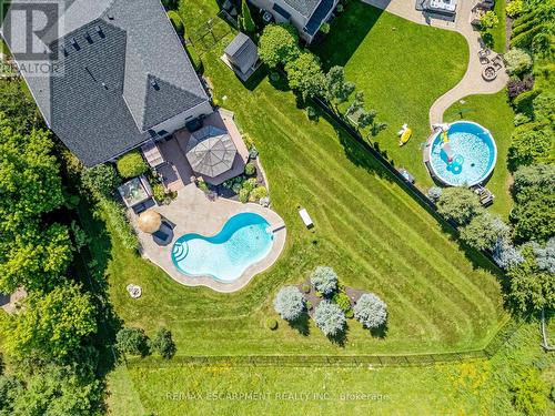 145 Wheeler Court, Guelph/Eramosa (Rockwood), ON - Outdoor With Above Ground Pool With View