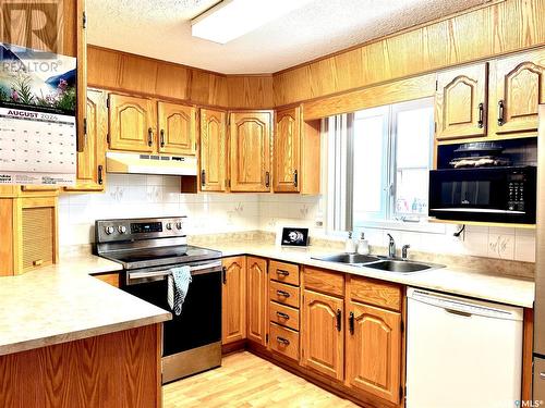 305 3140 Louise Street, Saskatoon, SK - Indoor Photo Showing Kitchen With Double Sink