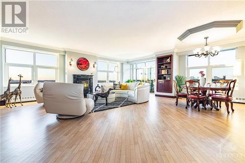 131 Wurtemburg Street Unit#Ph1, Ottawa, ON - Indoor Photo Showing Living Room With Fireplace