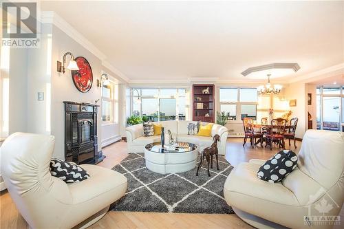 131 Wurtemburg Street Unit#Ph1, Ottawa, ON - Indoor Photo Showing Living Room With Fireplace