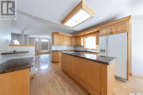 5002 Mirror Drive, Macklin, SK - Indoor Photo Showing Kitchen With Double Sink