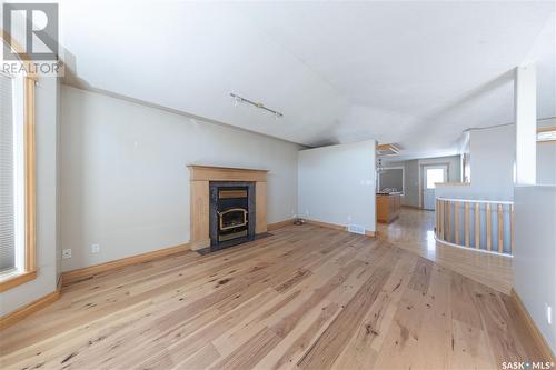 5002 Mirror Drive, Macklin, SK - Indoor With Fireplace