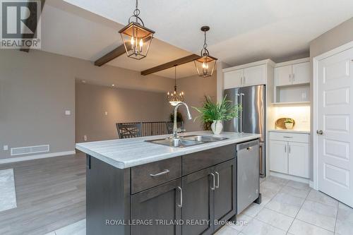 399 Beamish Street, Central Elgin (Port Stanley), ON - Indoor Photo Showing Kitchen With Double Sink