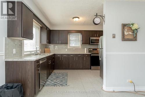 Refaced cabinets new backsplash new appliances - 6 Rutherford Avenue E, Aylmer (Ay), ON - Indoor Photo Showing Kitchen