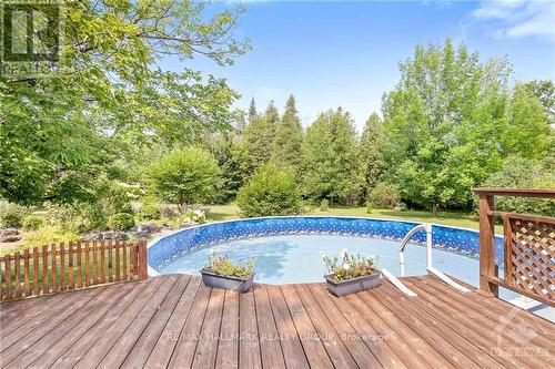 3838 Kenyon Dam Road, North Glengarry, ON - Outdoor With Above Ground Pool With Backyard