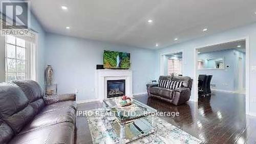 18 Birch Lake Court, Brampton (Bram East), ON - Indoor Photo Showing Living Room With Fireplace