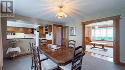 dining area open to kitchen and living areas - 