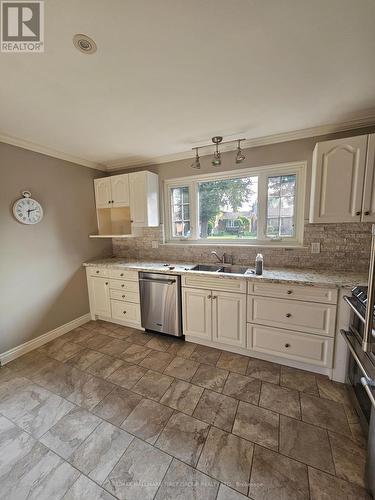 1082 Ronlea Avenue, Oshawa (Donevan), ON - Indoor Photo Showing Kitchen With Double Sink