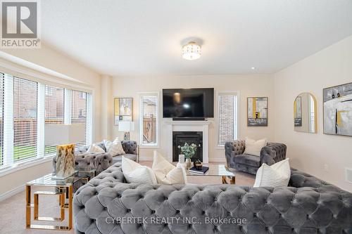 8 Tetra Court, Brampton (Credit Valley), ON - Indoor Photo Showing Living Room With Fireplace