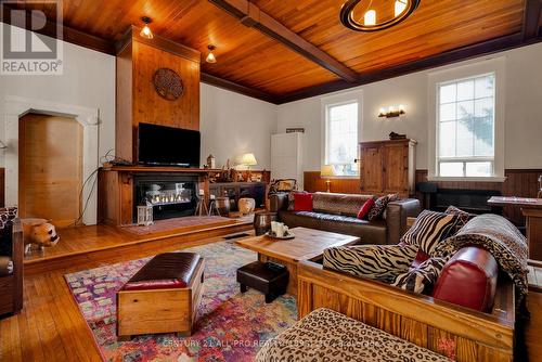 3826 Vic Lightle Road, Port Hope, ON - Indoor Photo Showing Living Room With Fireplace