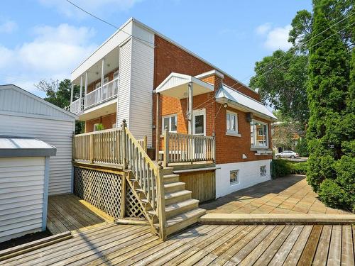 Backyard - 8540  - 8544 Av. Pierre-De Coubertin, Montréal (Mercier/Hochelaga-Maisonneuve), QC - Outdoor With Deck Patio Veranda With Exterior