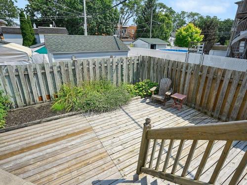 Backyard - 8540  - 8544 Av. Pierre-De Coubertin, Montréal (Mercier/Hochelaga-Maisonneuve), QC - Outdoor With Deck Patio Veranda With Exterior