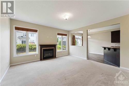 215 Huntsville Drive, Ottawa, ON - Indoor Photo Showing Living Room With Fireplace