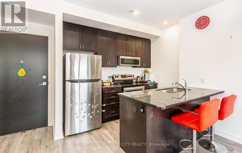 521 - 200 Lagerfeld Drive, Brampton (Northwest Brampton), ON - Indoor Photo Showing Kitchen With Stainless Steel Kitchen With Double Sink