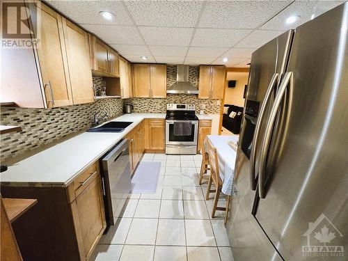 19. Basement Kitchen - 1196 Rainbow Street, Ottawa, ON - Indoor Photo Showing Kitchen With Double Sink With Upgraded Kitchen